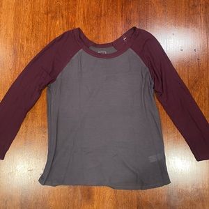 Grey & Purple Baseball Shirt